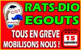 Rats-Dio Egouts grève du 15 09 Rats-Dio Egouts grève du 15 09